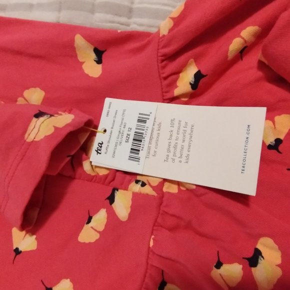 Girls "Tea" Ruffle Shoulder Ballet Dress, Size 12 NWT - Picture 4 of 4